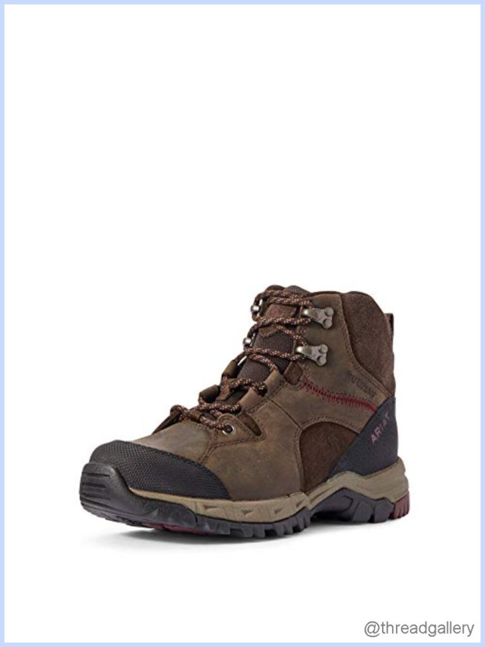Waterproof Full-Grain Leather Hiking Boots with ATS Stability & All-Day